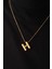 By Florya Jewelry Çelik Harfli "h" Bubble Balon Kolye Balık Sırtı Toplu Zincir H Harfi 45 cm 1