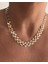 Altın Kaplamalı Pirinç Model Inci Choker Kolye 4