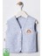 Unisex Bebek Arma Detaylı Organik Pamuklu 3-6-9 Ay 3lü Kapitone Bebek Yelek Set 3