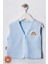 Unisex Bebek Arma Detaylı Organik Pamuklu 3-6-9 Ay 2li Penye Bebek Yelek Set 3