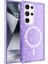Samsung Galaxy S25 Ultra Uyumlu Kılıf Allstar Simli Wireless Şarj Özellikli Mor + Ekran Koruyucu 1