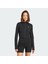 W Lng Rib Ls Kadın Fitili Fermuarlı Sweatshirt Siyah JJ1226 3