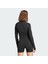 W Lng Rib Ls Kadın Fitili Fermuarlı Sweatshirt Siyah JJ1226 4