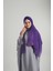 Mor Pratik Hazır Geçmeli Bone Şal Şifon Kendinden Boneli Iki Bantlı 1452_22 1