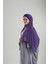 Mor Pratik Hazır Geçmeli Bone Şal Şifon Kendinden Boneli Iki Bantlı 1452_22 3