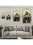 Hayvan Cam Tablo - Sevimli Dostlar Lavaboda - Dikey Motif 08-038 7