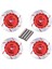 4 Adet Disk Fren Kaliper Montaj Seti MN86 D91 91 96 99 99S Rc Araba Yükseltme Parçaları Kırmızı (Yurt Dışından) 1