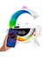 Dijital Saat ve Alarmlı Radyolu Rgb Ledli Kablosuz Şarjlı Bluetooth Hoparlör 1