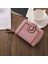 Cüzdan Kart Tutucu Yüksek Kaliteli ve Dayanıklı Pu Malzeme Düz Renk Kentsel Moda Moda Stili, Pembe (Yurt Dışından) 1