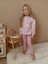Barbie Pink Baskı Detaylı Alt Fitilli Tayt Takım 1