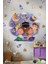 Ramazan ayını karşılayan sevimli kardeşler özel çizim suluboya tonlarında ramazan sticker seti kabe 1