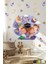 Ramazan ayını karşılayan sevimli kardeşler özel çizim suluboya tonlarında ramazan sticker seti kabe 2