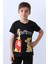 Erkek Çocuk Tshirt Lion Baskılı Bisiklet Yaka E36 3