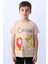 Erkek Çocuk Tshirt Lion Baskılı Bisiklet Yaka E36 3