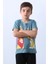 Erkek Çocuk Tshirt Lion Baskılı Bisiklet Yaka E36 3