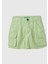Erkek Çocuk Açık Yeşil Önü Logo Işlemeli Yama Cepli Bermuda Şort 1