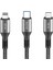 Konfulon DC62 3in1 Type-C To 60W Type-C / 12W Lightning / 15W Micro 1.2m Hızlı Şarj Kablo - Siyah 11 2