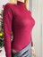 Kadın Dokuma Simli Çıtçıtlı Bodysuit Bluz 1