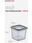 24'lü Set Skali Kare Saklama Kabı Antrasit 740 ml 2