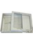 Ambalaj 20X20X5 Beyaz Mermer Desenli Asetat Pencereli Karton Kutu(100 Adet) 3