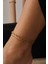 Çelik 2'li Kombin Ataç ve Sarmal Zincir Halhal Minimal Kararmaz 22+4cm 5