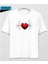 Cyberheart – Dijital Aşkın Ritmi Oversize T-Shirt Beyaz 1