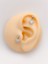 Cerrahi Çelik Piercing Sallantılı Kalp Figürlü Kıkırdak Helix Tragus Piercing (1 Adet) 1
