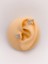 Cerrahi Çelik Piercing Zirkon Taşlı Plaka Kelebek Helix Tragus Piercing (1 Adet) 2
