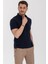 Lacivert Polo Yaka Regular Fit T-Shirt 2