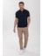 Lacivert Polo Yaka Regular Fit T-Shirt 3
