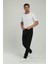 Yuvarlak Yaka Beyaz Relax Organik Pamuk T-Shirt 3