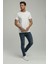 Yuvarlak Yaka Beyaz Regular Fit Organik Pamuk T-Shirt 3