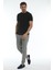 Yuvarlak Yaka Siyah Slim Fit Organik Pamuk T-Shirt 2