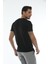 Yuvarlak Yaka Siyah Slim Fit Organik Pamuk T-Shirt 5
