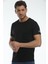 Yuvarlak Yaka Siyah Regular Fit Organik Pamuk T-Shirt 2