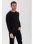 Slong Yuvarlak Yaka Uzun Kollu Slim Fit Basıc 4