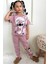Kız Çocuk Desenli Kısa Kollu Pijama Takımı 1