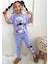 Kız Çocuk Desenli Kısa Kollu Pijama Takımı 1