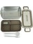 Bento Dikdörtgen Lunch Box Yemek Termosu Bej 1000 ml 2