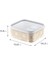2'li Set No Frost Saklama Kabı Latte 700 ml 3