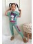 Kız Çocuk Desenli Kısa Kollu Pijama Takımı 1