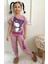 Kız Çocuk Desenli Kısa Kollu Pijama Takımı 1