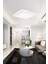 18W Modern Tavana Sıfır Kare Plafonyer LED Avize Panel Light 6500K Cold White Banyo Balkon Wc Koridor 3