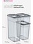 2'li Set Skali Dikdörtgen Saklama Kabı Antrasit (2'şer Adet 1210 Ml, 2350 Ml, 3500 Ml) 2