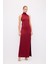 Halter Yaka Uzun Elbise Bordo 12444660000 1