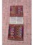 56 x 147 cm Özel Vintage El Dokuma Heybe Kilim, Renkli Harika Desenli, Antik Anadolu Yün Heybe Halı, Dekoratif 2