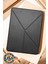 Apple iPad Air 11 2024 Uyumlu Kılıf Raptic Clear Folio Arkası Şeffaf Katlanabilir Standlı Kılıf Siyah 1