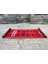 104 x 334 cm Osmanlı Tarzı El Dokuma Kilim, Geometrik Desenli Renkli Yolluk, Yıkanabilir Kırmızı Nostaljik Yolluk 3