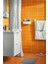 Su Geçirmez Banyo Perdesi Duş Perdesi 180 x 200 cm Beyaz LC023 5
