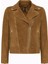 Alba Kadın Camel Biker Süet Deri Ceket 24WGD528210 1